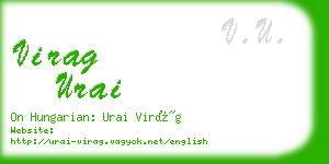 virag urai business card